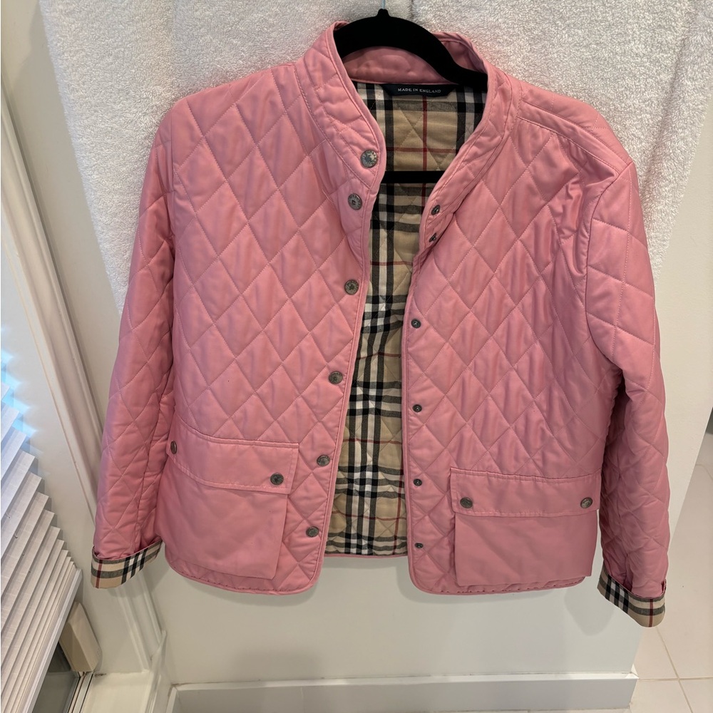 Burberry Small Pink Quilted Jacket